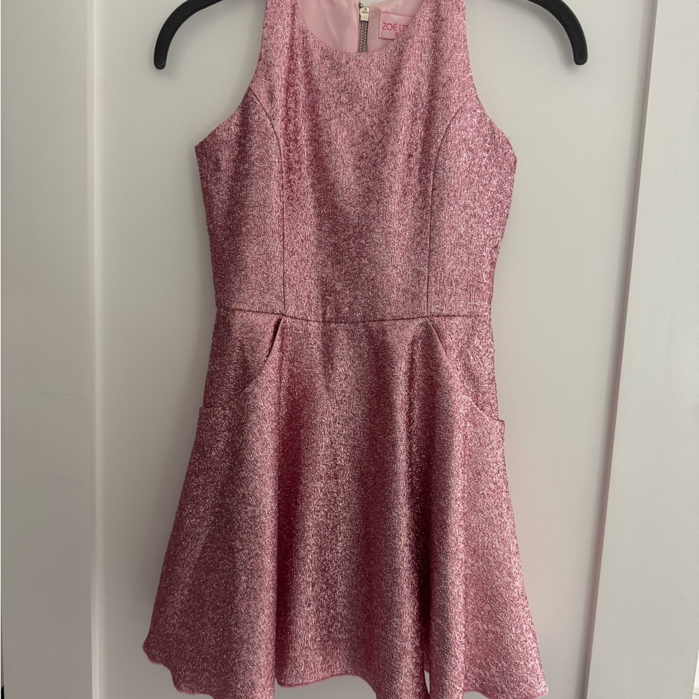Zoe Ltd Pink Sparkle Kids Dress